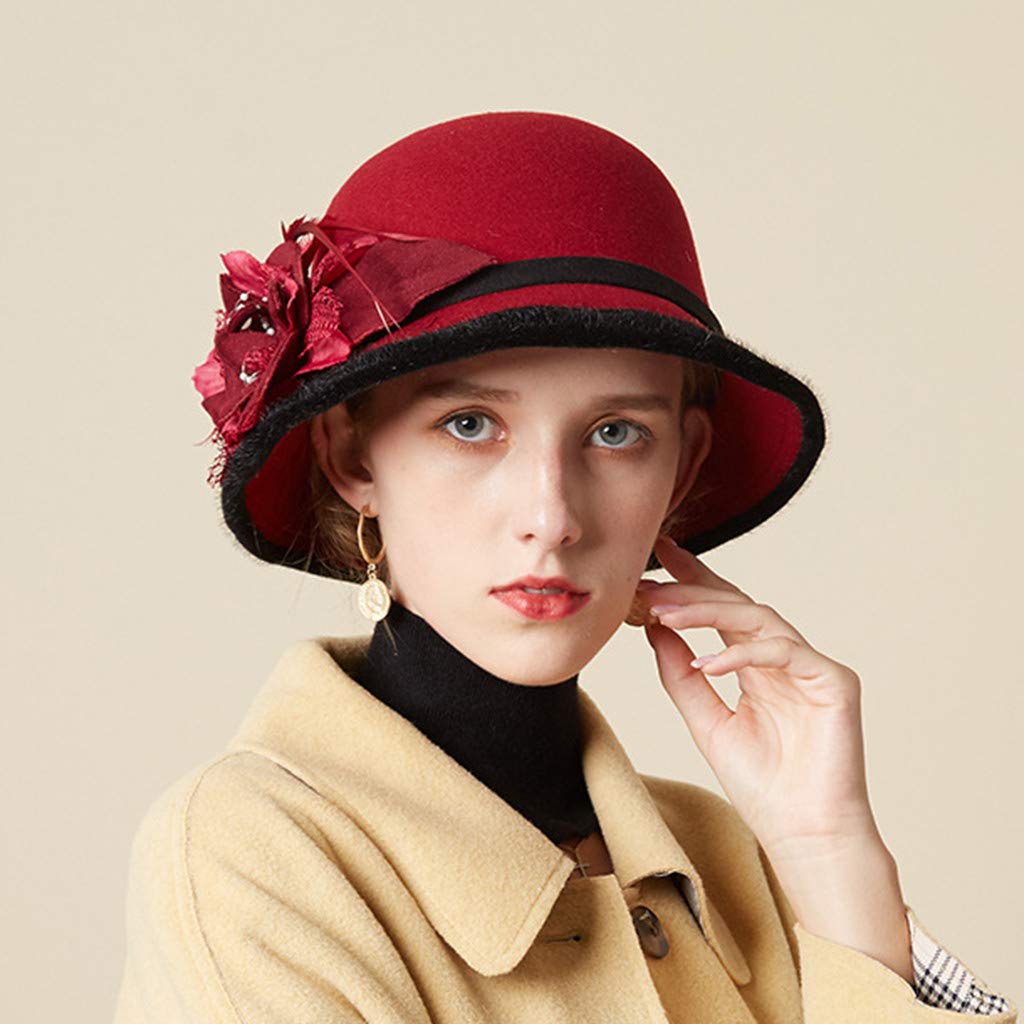 未使用　ブルネロクチネリ　フェルトハット　レディース　フリーサイズ Amazon.co.jp: BEROZA フェルトハット 女性用つば広ハット